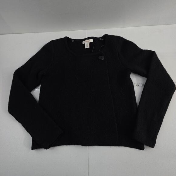 Ellen Tracy sweater wool black M womens 6816 - Picture 1 of 7